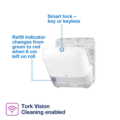 Tork Matic® Paper Hand Towel Roll Dispenser White H1