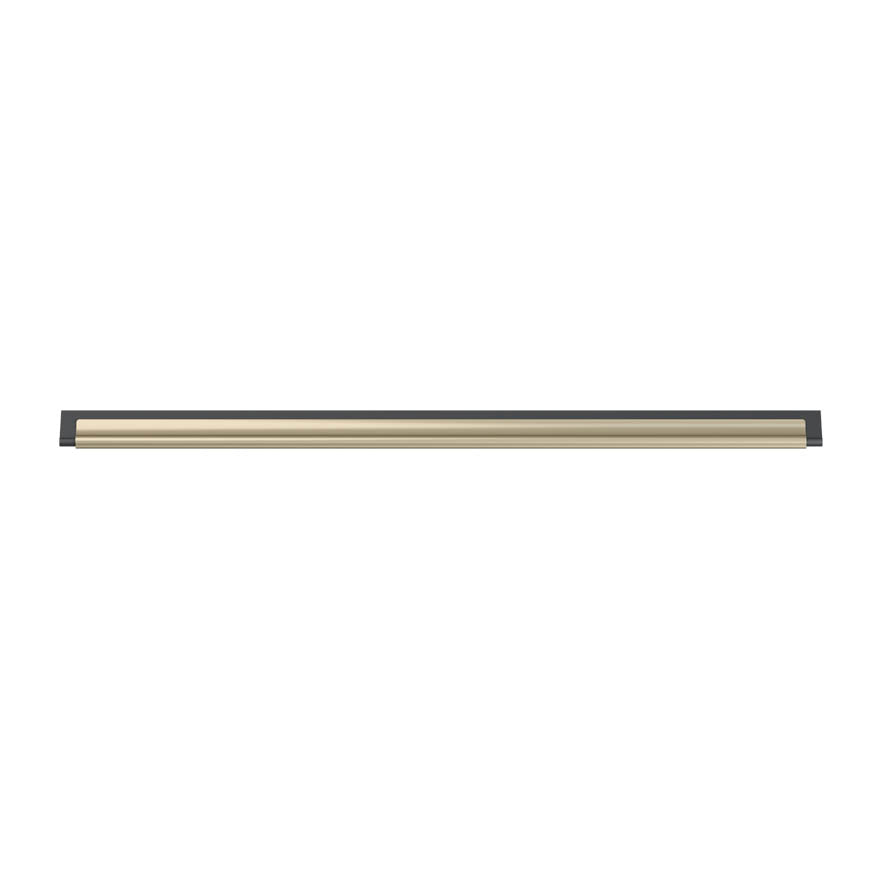 Brass Window Squeegee Channel with Rubber, 12"