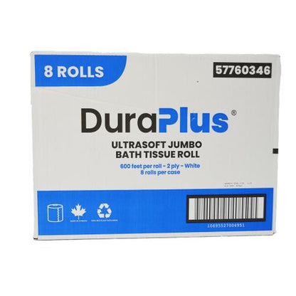 DuraPlus® UltraSoft Jumbo Bathroom Tissue 2-Ply 600' White